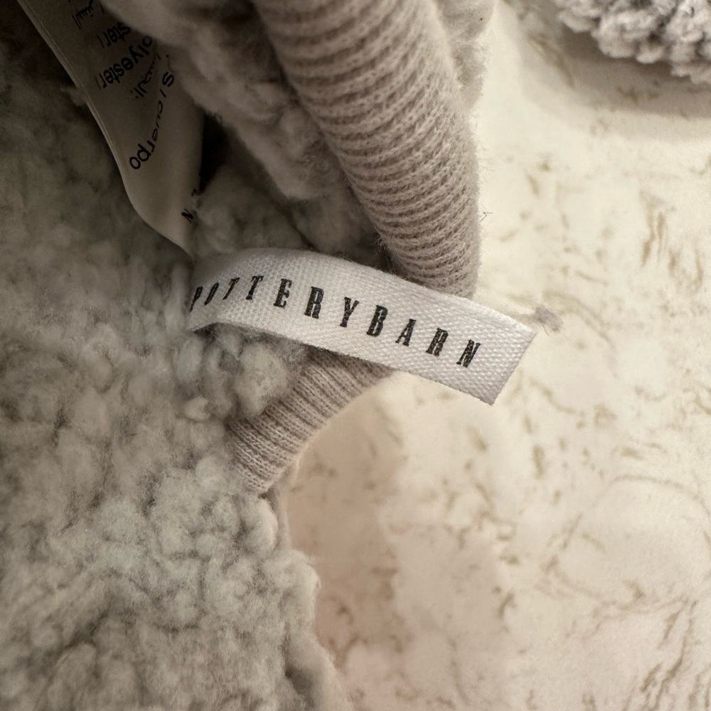 NWOT Pottery Barn Teddy Bear Slippers - Large - Picture 4 of 5
